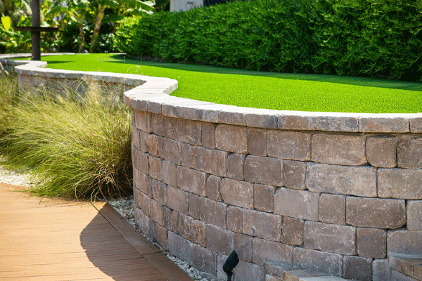 jr landscaping retaining wall install