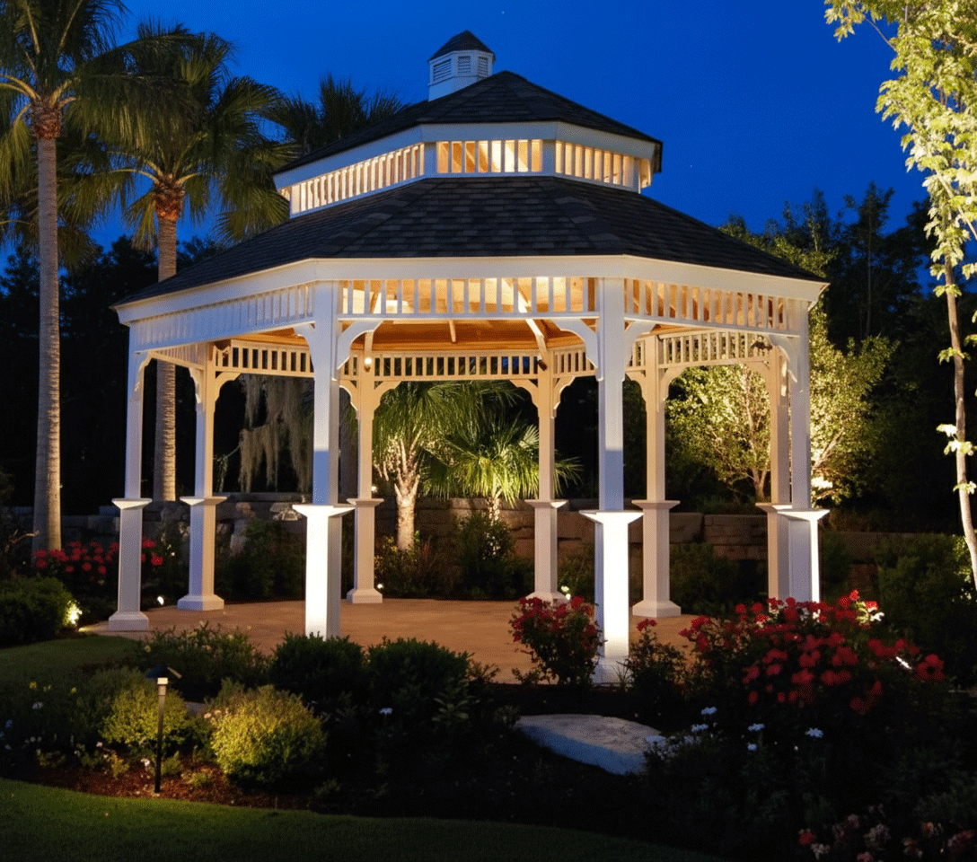 Luxury gazebo lighting Palm Harbor FL