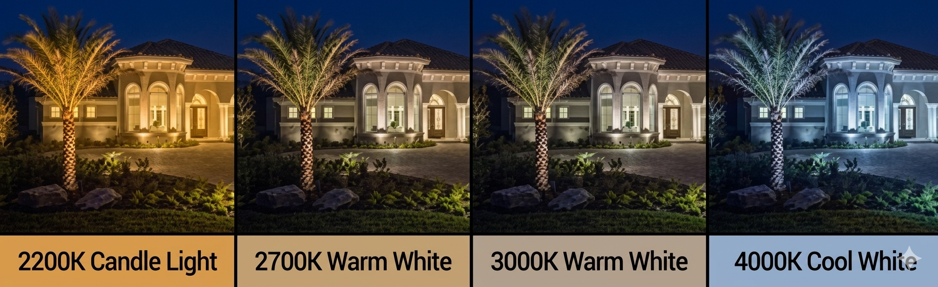 outdoor lighting color kelvin temperature